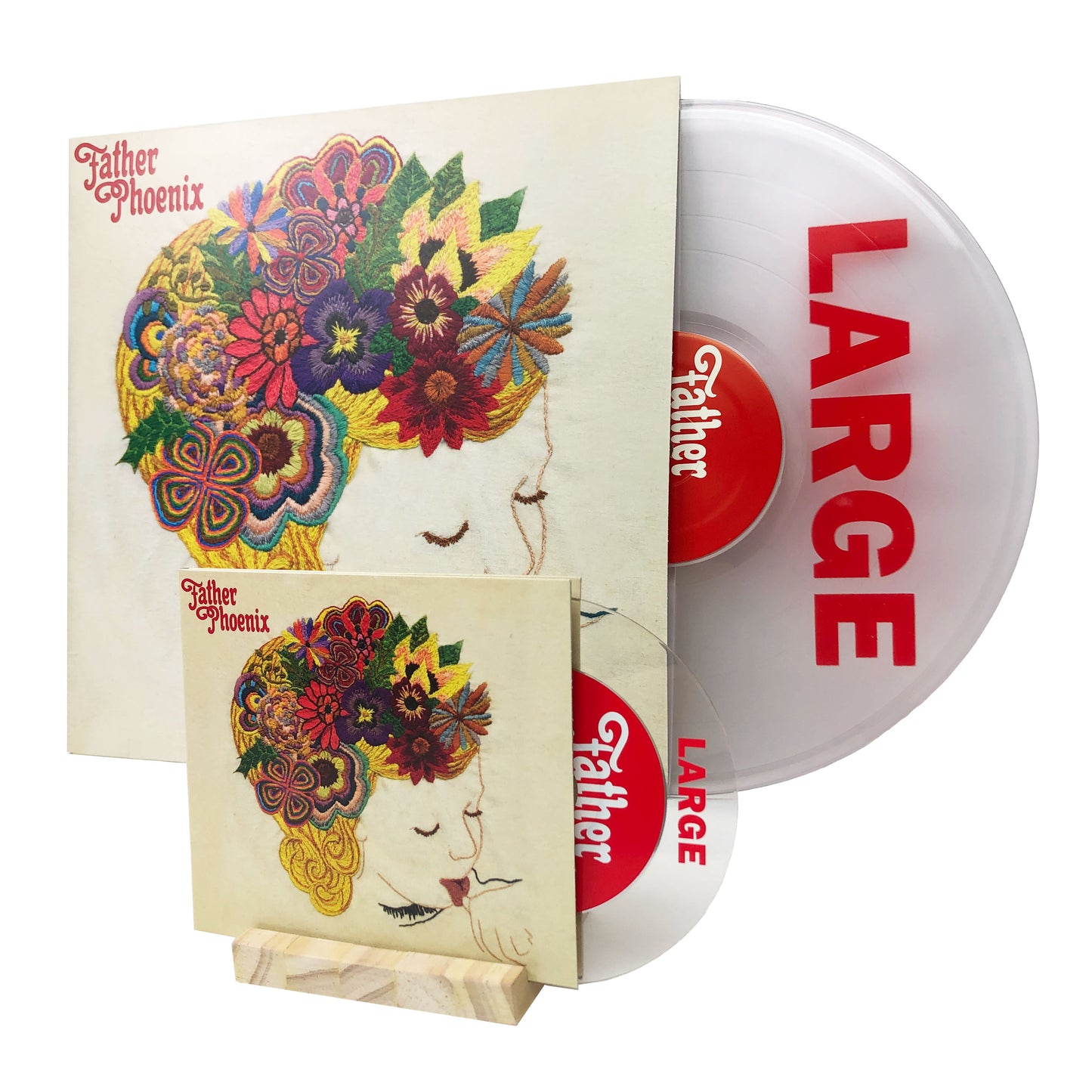 Father Phoenix - Large Bodies LP+CD CLEAR SILKSCREENED VINYL