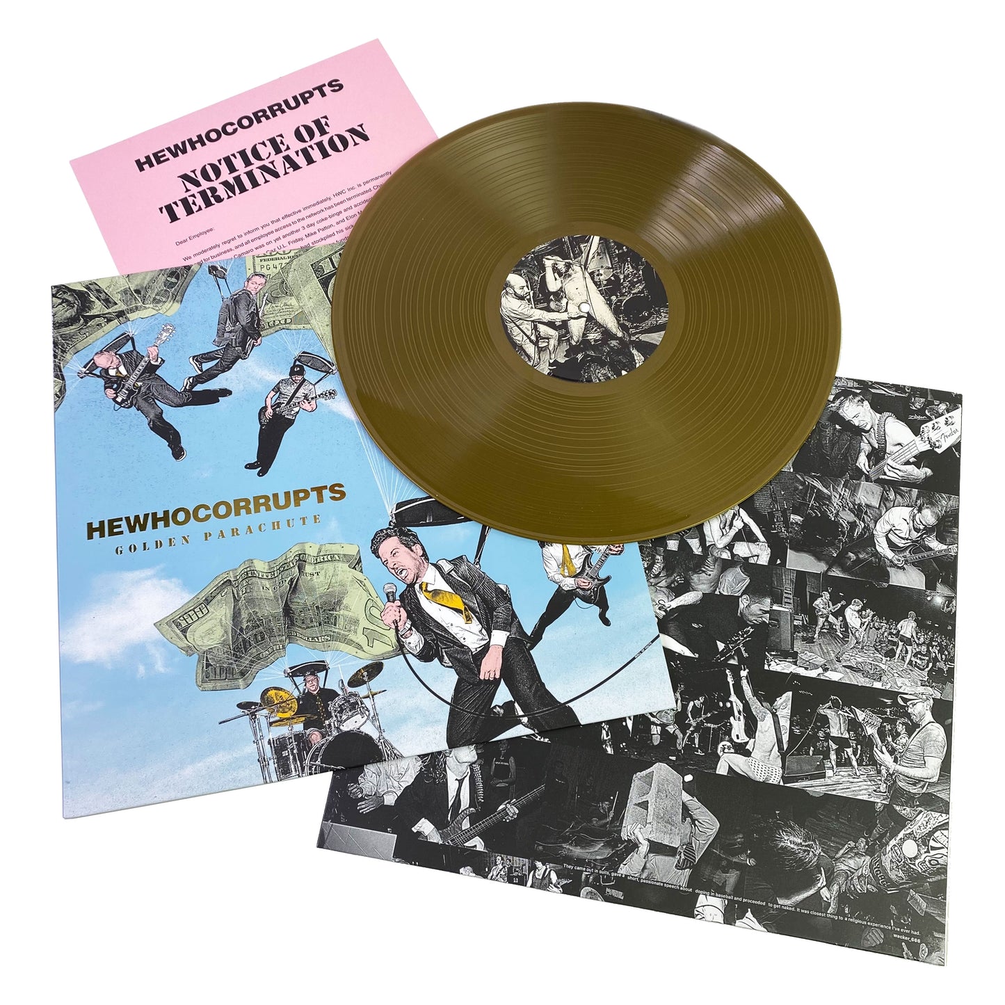 Hewhocorrupts - Golden Parachute LP METALLIC GOLD VINYL