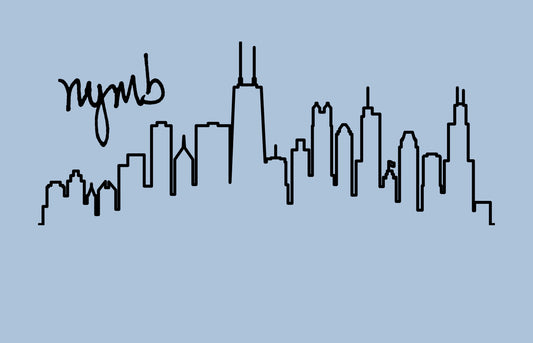 Nymb Skyline Shirt - Baby Blue